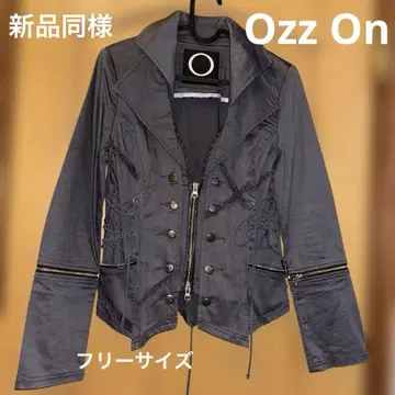 Ozz On 다크 그레이 더블 브레스트 자켓