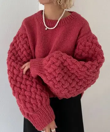 [울 100% ] CPC SCAMP 차오패닉 네팔제 니트 소매 디자인