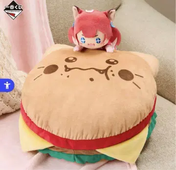아카미 카루비 제일복권 A상 카루비 돌격 햄버거 쿠션