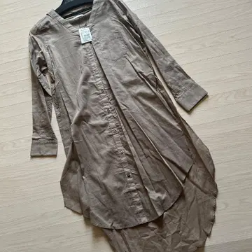 [ 정가 15,500엔 ] YORT 긴팔 롱 셔츠 모카 M 야마다야