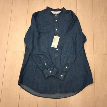MUJI 택 포함 미사용 새상품 데님 긴팔 셔츠 L 사이즈
