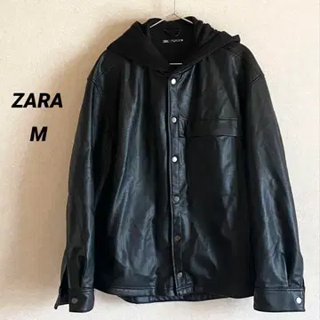 자라 후드 부착 블루종 블랙 M