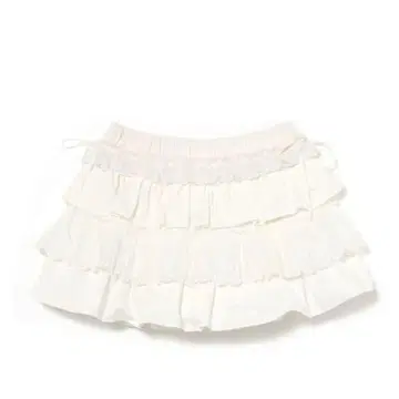 bubbles 레이스 칸칸 미니 스커트 바지