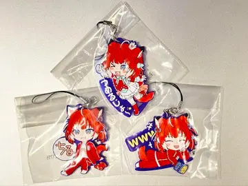 아카미 카루비 제일복권 러버 참 3개 세트