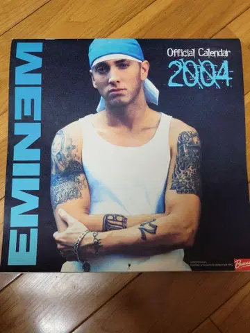 Eminem Official Calendar 2004 레어