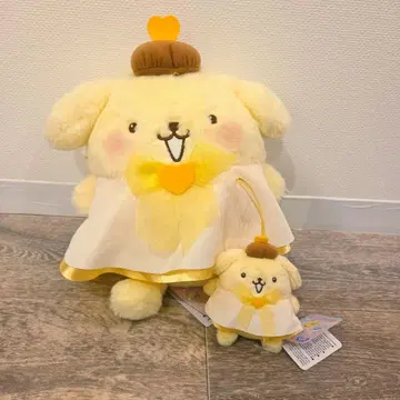 산리오 캐릭터즈 포근 리본 엔젤 인형 폼폼푸딩 2개 세트
