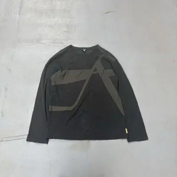 00s Armani jeans 이탈리아제 프린트 긴팔 티셔츠 롱티