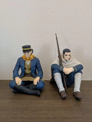 골든 카무이 쵸코노세 스기모토 사이치 오가타 햐쿠노스케 피규어 2체 세트