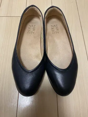 리걸 블랙 플랫슈즈 23cm 펌프스