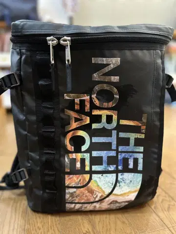 THE NORTH FACE 로고 백팩 블랙