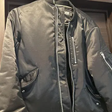 Schott MA-1 플라이트 자켓 M 블랙