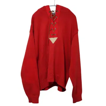 N-428 굿이너프 당시 니트 후드티 레드 L 사이즈 레어