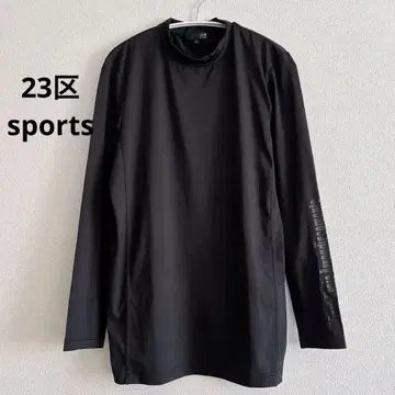 23구 스포츠 골프 남성용 이너 셔츠 블랙 빅 로고 프린트 XL