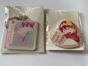 나카마데 아이시테 유즈리하&토키와 아크릴 키링 캔뱃지