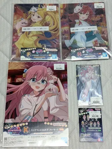 제일복권 봇치더록!! 아크릴 보드 클리어 파일 묶음 판매