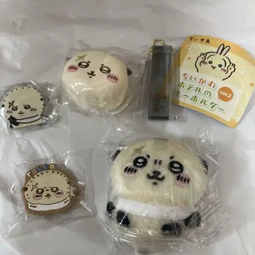 치이카와 랏코 앉은 봉제 인형 쿠키 핀즈 아크릴 스탠드 파우치