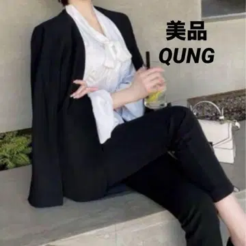 인기 Qung 청담언니 자켓 한국 블랙 완판템 케이프 볼레로