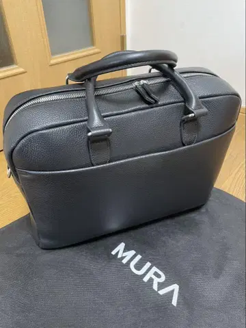 미사용 새상품 비즈니스 백 천연 가죽 MURA