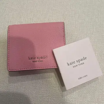 미사용 새상품 kate spade 핑크 3단 폴더형 지갑
