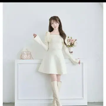 로제 뮤즈 Bijou knit mini onepiece