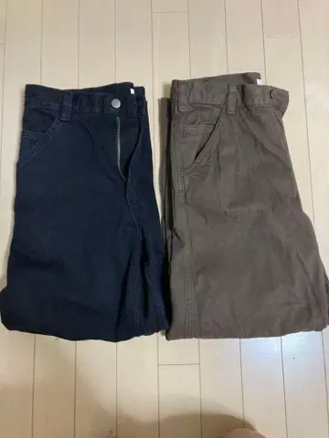 완판 유니클로 U 와이드 핏 컬러 청바지 28 UNIQLO U