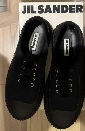 질 샌더 빅 솔 로우탑 스니커즈 질 샌더 통굽