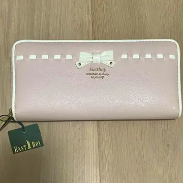 East Boy 리본 장지갑 핑크