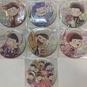 오소마츠 6쌍둥이 10th Anniversary 캔뱃지 7종 컴프 세트