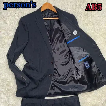 새상품급 person's AB5 블랙 스트라이프 비즈니스 정장