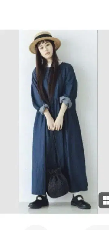SM2 전후 착용 데님 원피스 08맵 스튜디오 클립 니코앤드