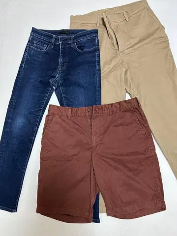 UNIQLO 바지 3개 세트