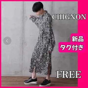 [택 포함 새상품] CHIGNON 시뇽 페이즐리 셔츠 원피스