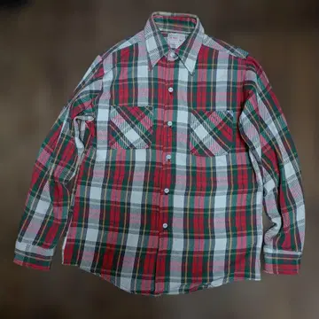 빅맥 USA 제 70s 빈티지 긴팔 체크 무늬 플란넬 셔츠 M 중고