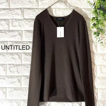 새상품 UNTITLED 니트 현행 택 언타이틀 니트 다크 브라운
