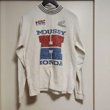 Honda x Moussy 긴팔 FREE 사이즈 화이트 마우지