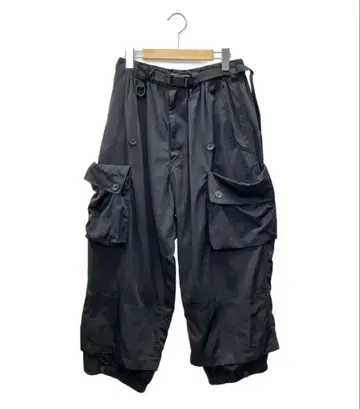 Y-3 블랙 카고 팬츠