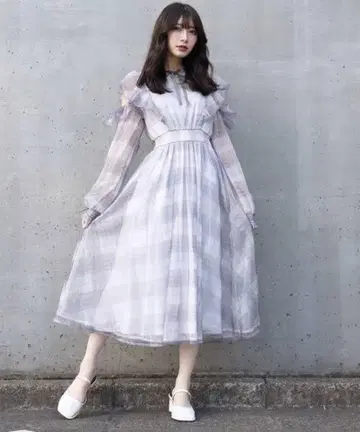 TITTY&CO. 튤 체크 원피스