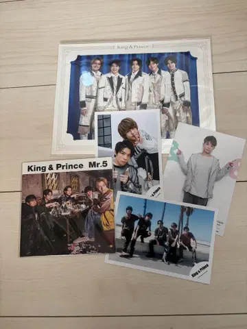 King & Prince 포토 카드 5장 세트
