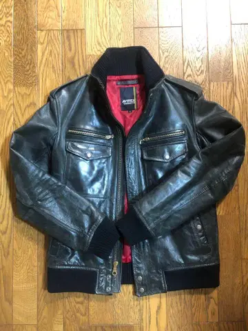 아비렉스 가죽 자켓 블랙 AVIREX