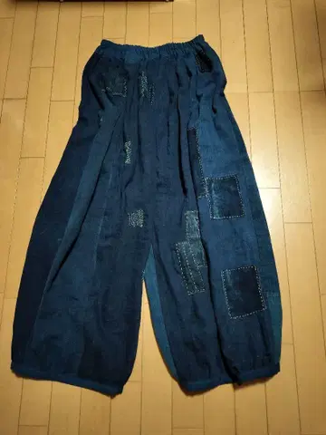 빈티지 원단 누더기 팬츠