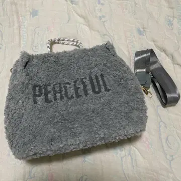 YAMADAYA 블루 그레이 퍼 백 PEREFUL