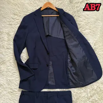 컨디션 최상 네이비 스트라이프 비즈니스 정장 사이즈 AB7