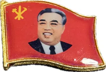 북한 김일성 배지