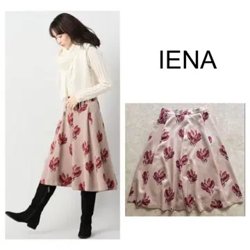 IENA 꽃무늬 A라인 스커트