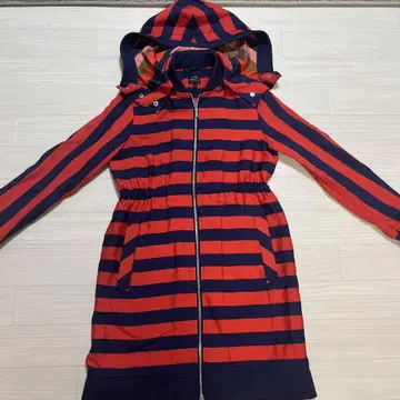 A|X ARMANI EXCHANGE 스트라이프 후드티 상의 롱