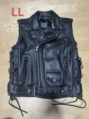 가죽 더블 라이더스 베스트 카도야 LL