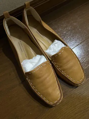 천연 가죽 로퍼 데크 슈즈