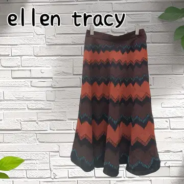 ellen tracy 스커트 패턴 제품 허리밴딩 있음 여성용