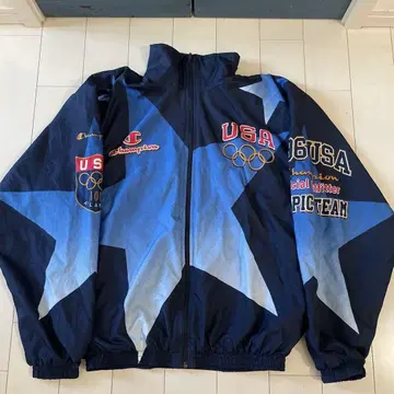 빈티지 챔피온 USA 올림픽 나일론 자켓 L 1996