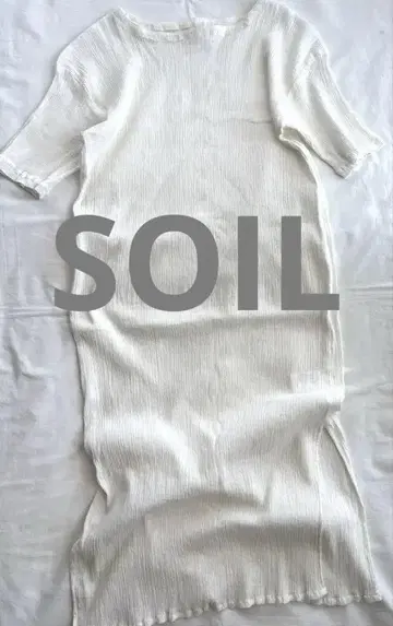 SOIL 소일 양류 슬릿 원피스 화이트